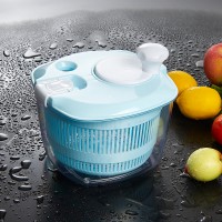 Portable vegetable dryer vegetable processor salad spinner with slicer grater chopper