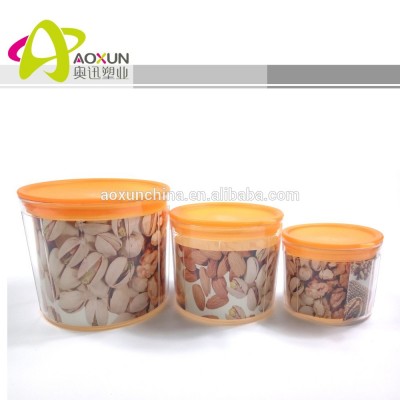 Plastic dried fruits storage container