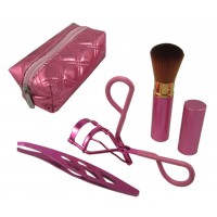 Hot Sell Makeup Tools And Accessories 3pcs Pink Color Makeup Tools